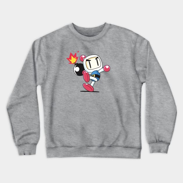 Bomberman / Dyna Blaster (Throw) Crewneck Sweatshirt by LeeRobson